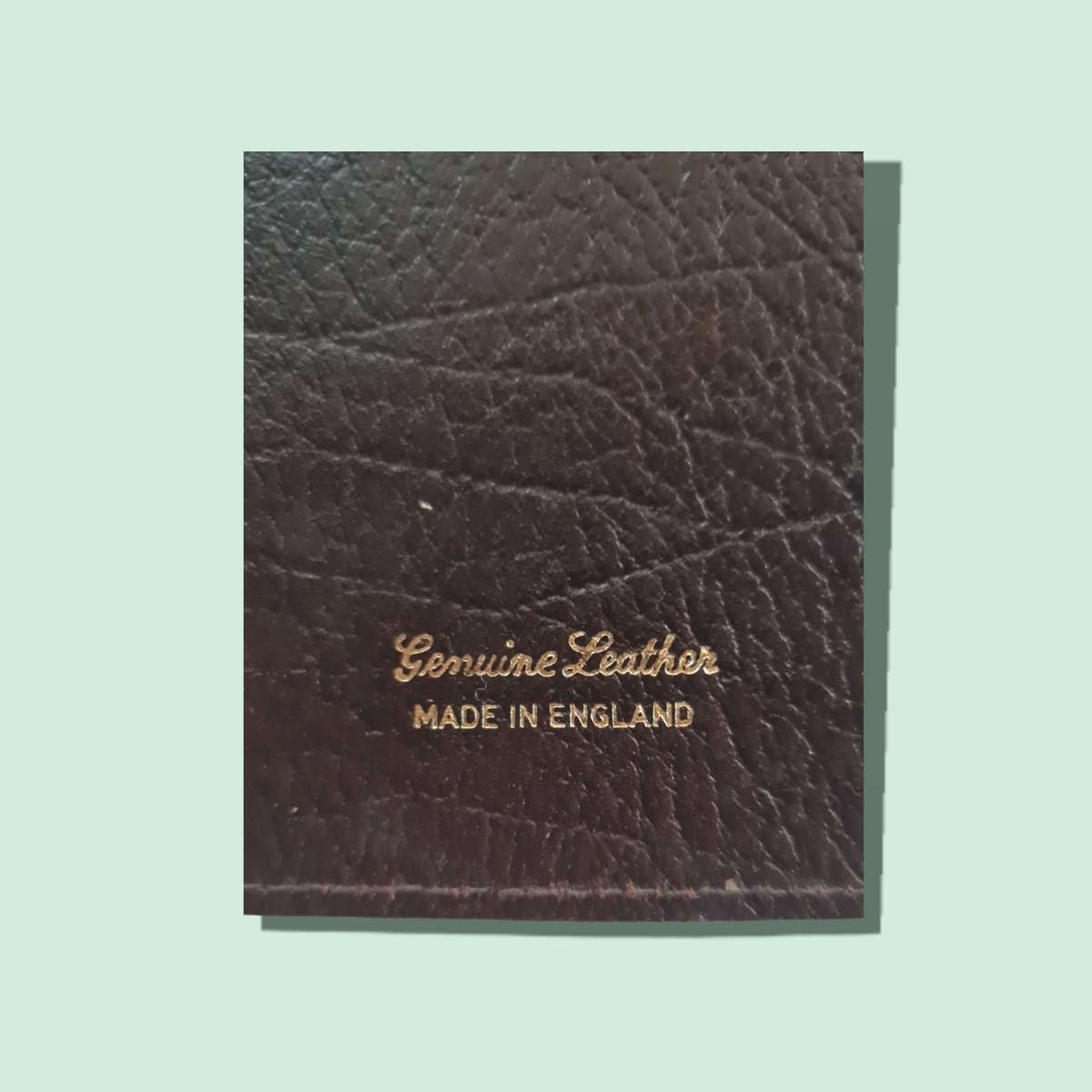 VINTAGE GENUINE LEATHER BRITISH PASSPORT HOLDER