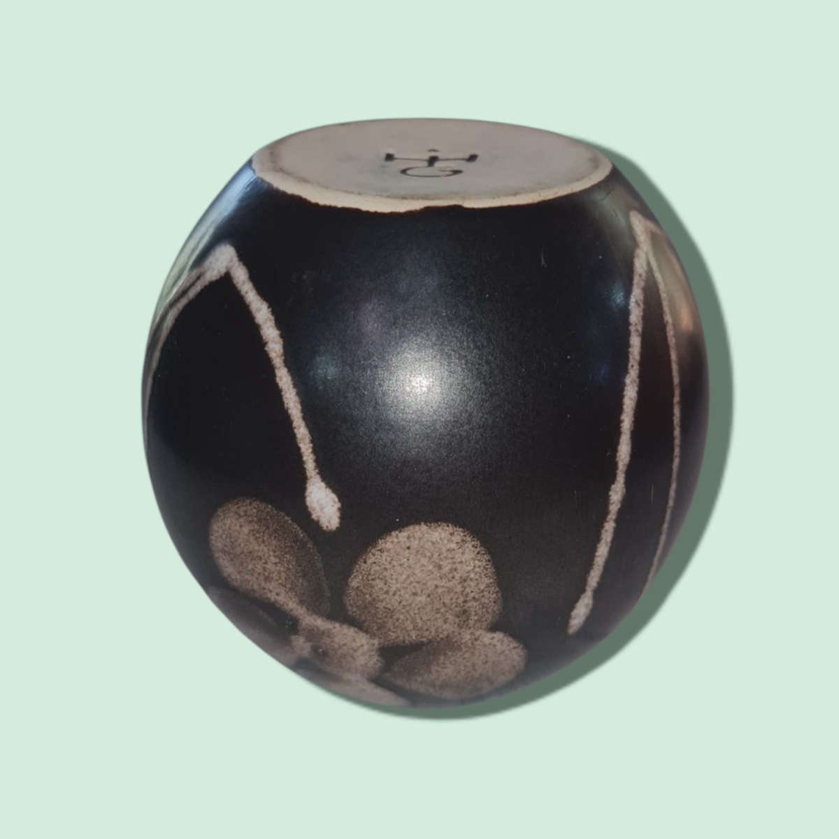 Brown Round Bud Vase