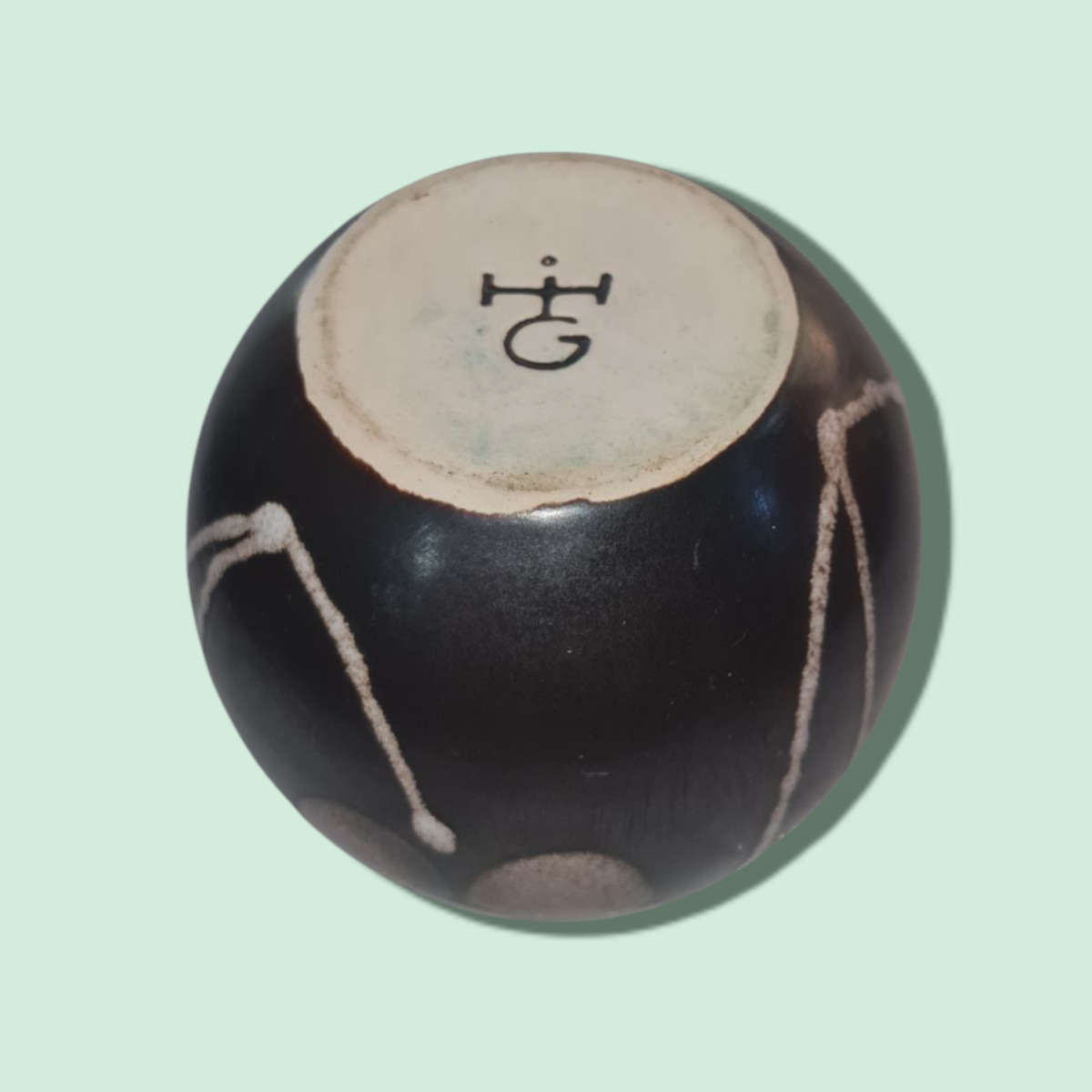 Brown Round Bud Vase