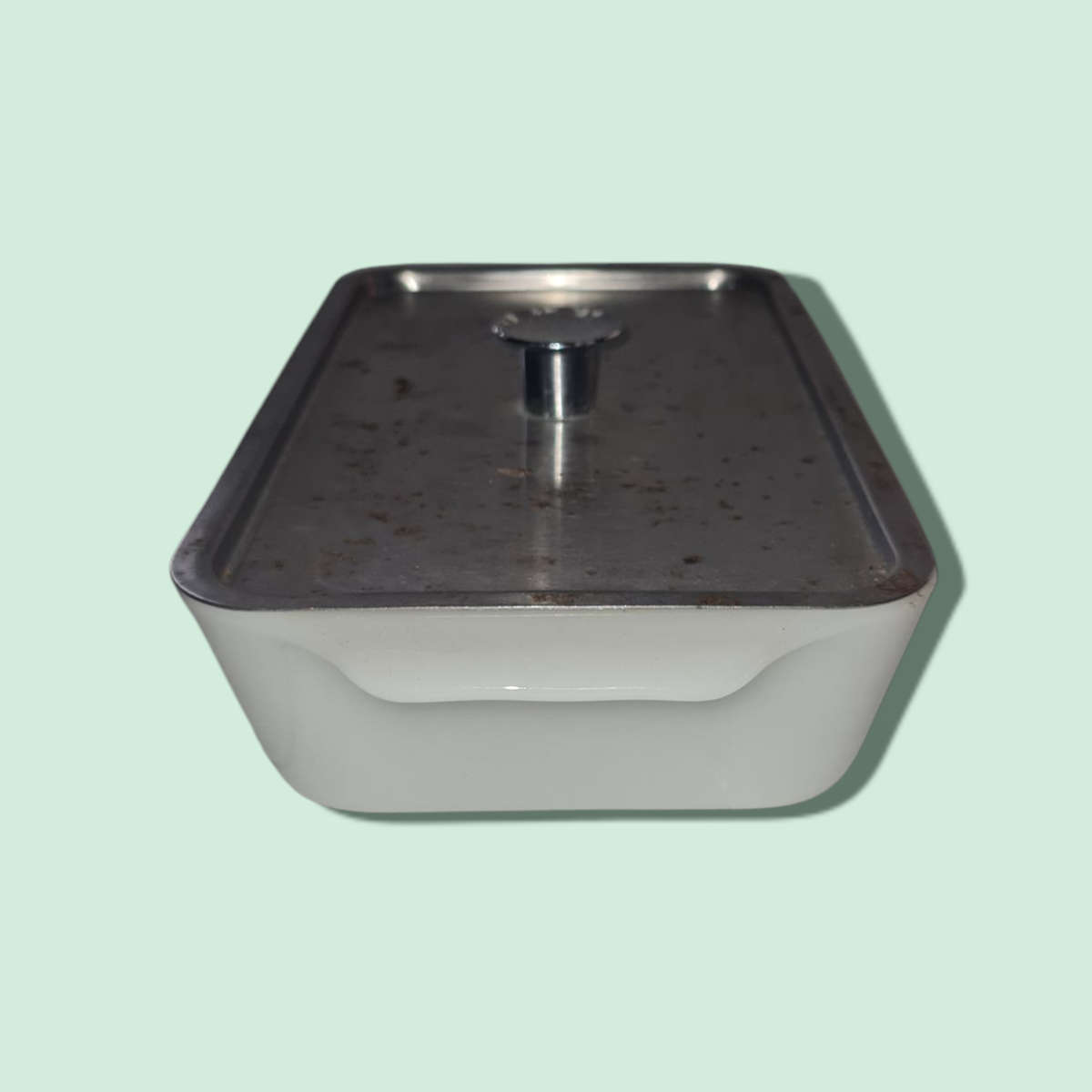 Vintage Anchor Hocking Fire King Meadow Green 1 Quart Loaf Pan Made In USA