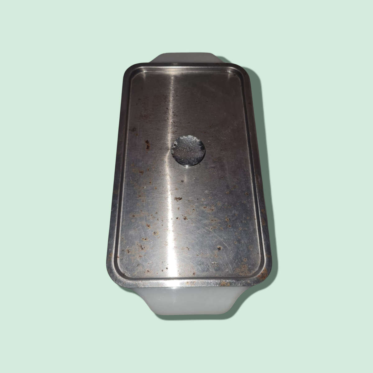 Vintage Anchor Hocking Fire King Meadow Green 1 Quart Loaf Pan Made In USA