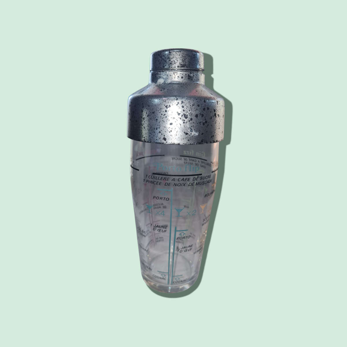 Vintage Arc France Glass Cocktail Shaker