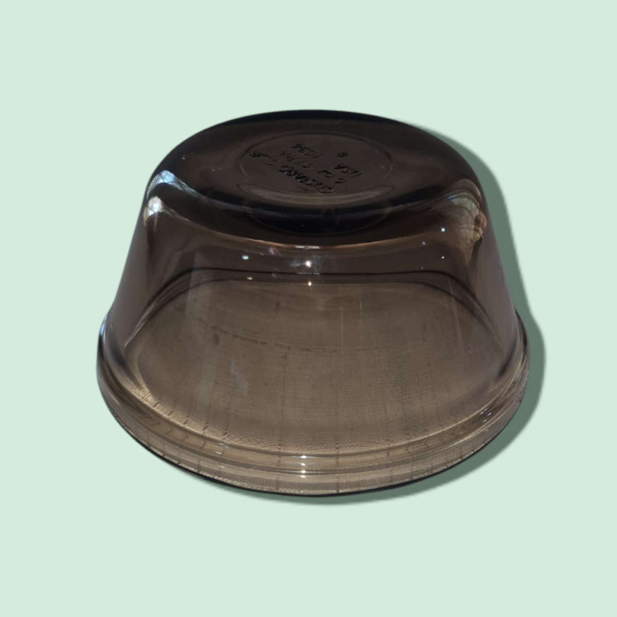 Set Of 8 Amber Brown Glass  Corning Ware Custard Cups Or Bowls Model 1034 6oz