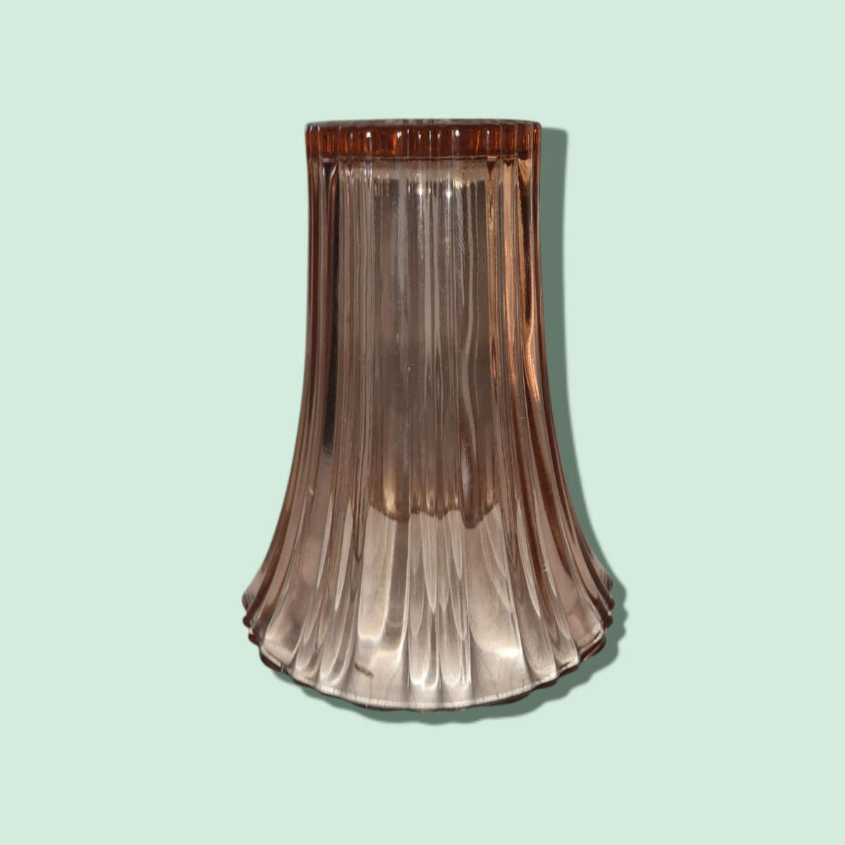 Pink Glass Flower Vase