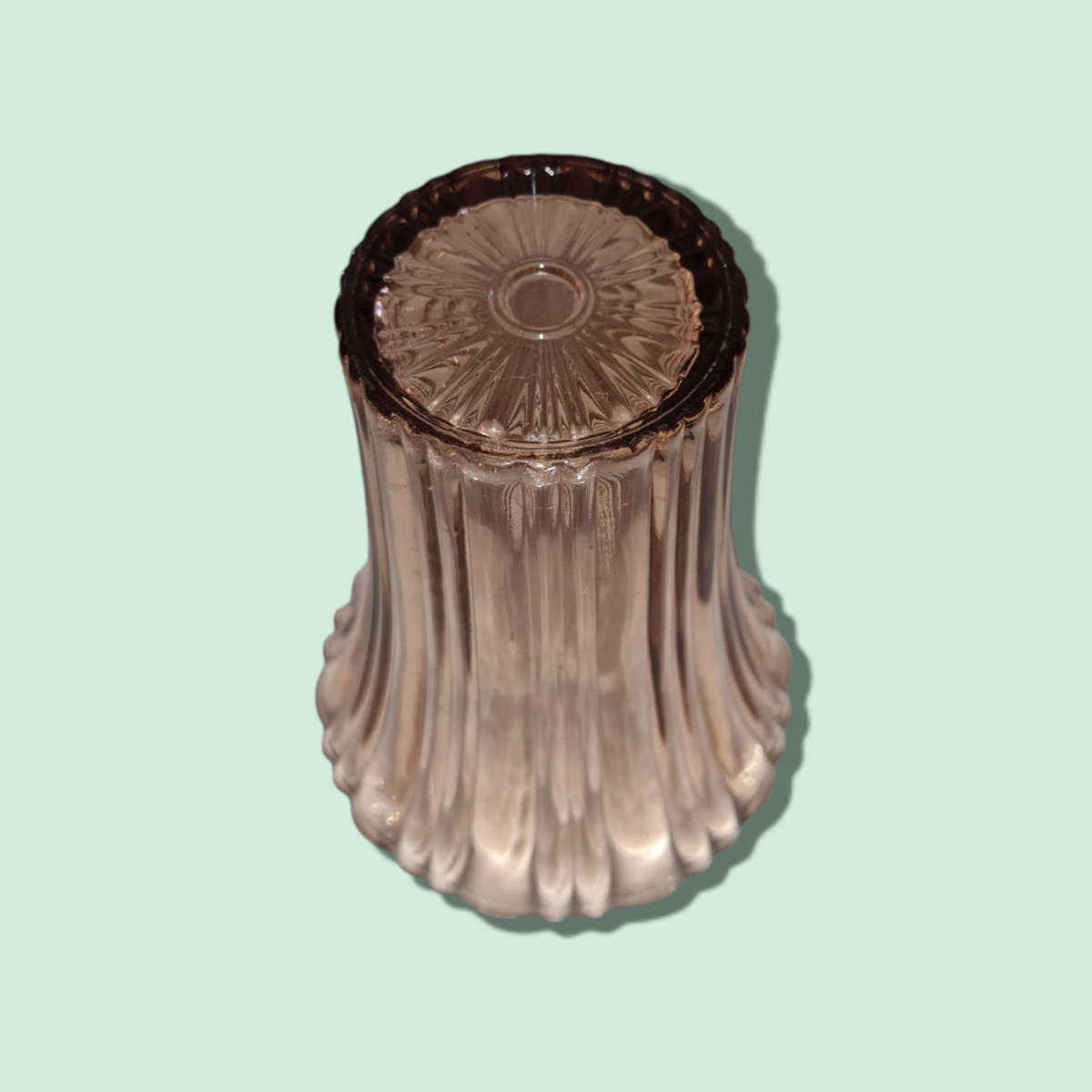 Pink Glass Flower Vase