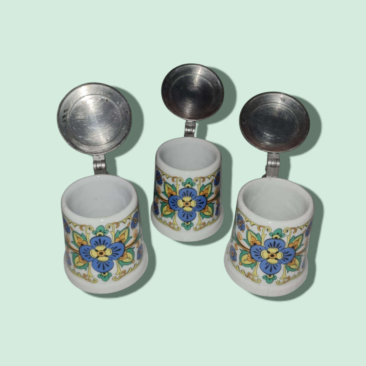 Vintage Miniature Beer Stein x 3