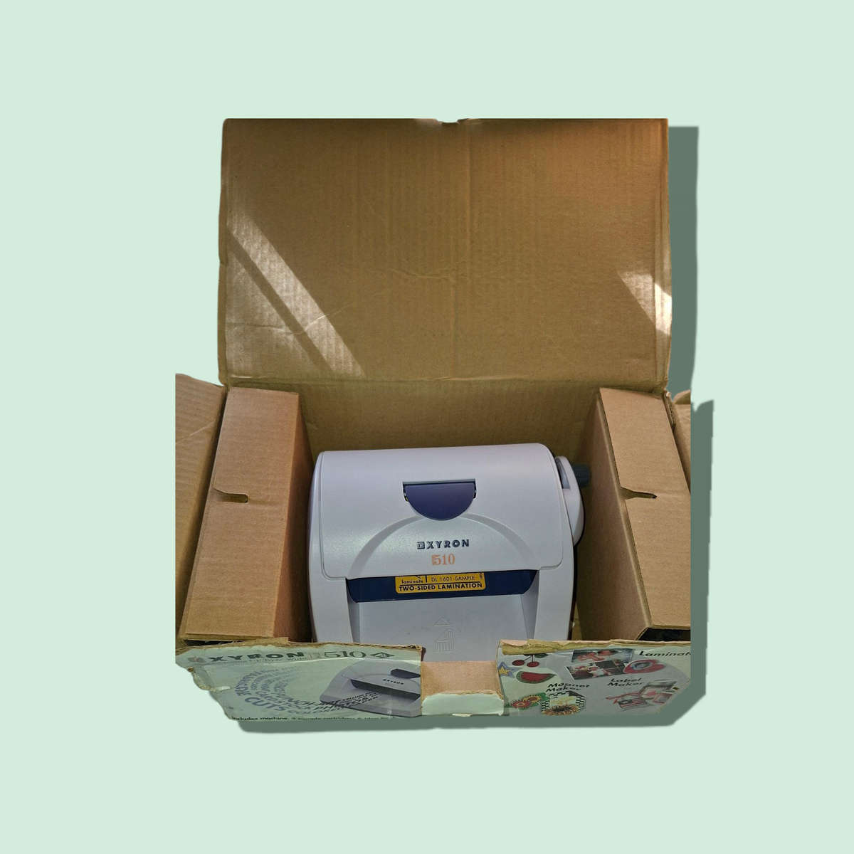 Xyron 510 Sticker, Labels, Magnet Maker Laminating Machine + 2 Cartridges