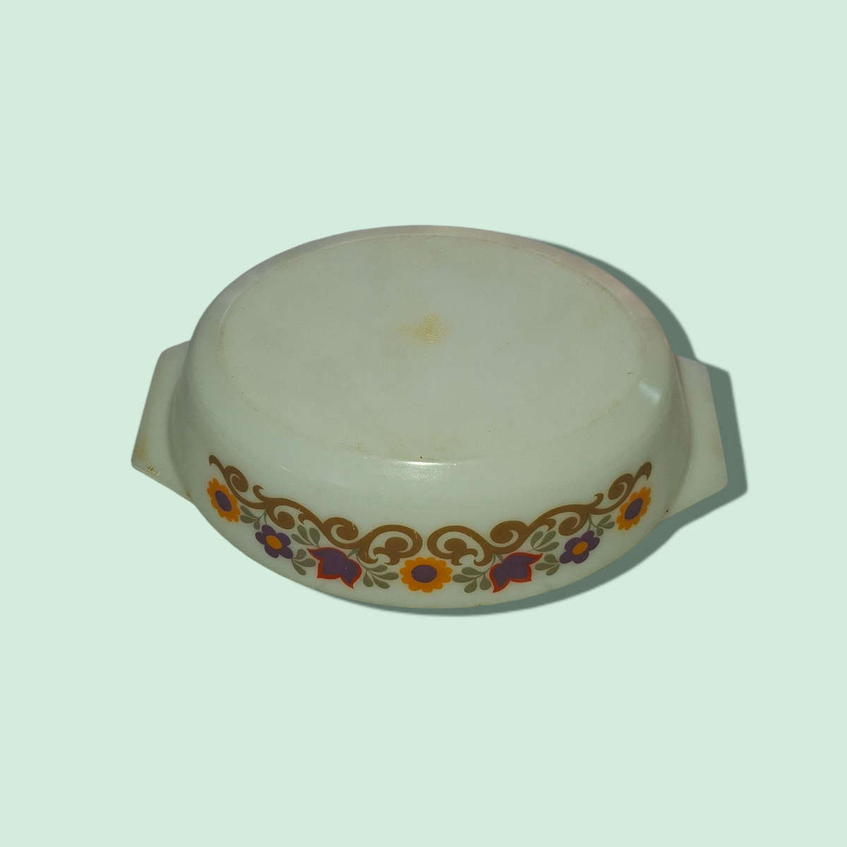 Retro JAJ Pyrex - Briarwood pattern 524 Oval Casserole