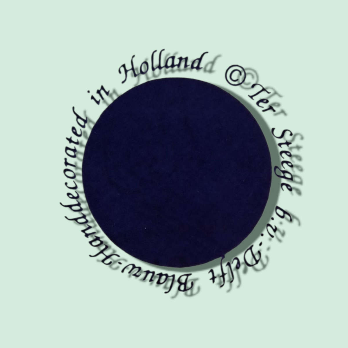 Wall Plate Delft Blauw Ter Steege BV Hand Painted Holland