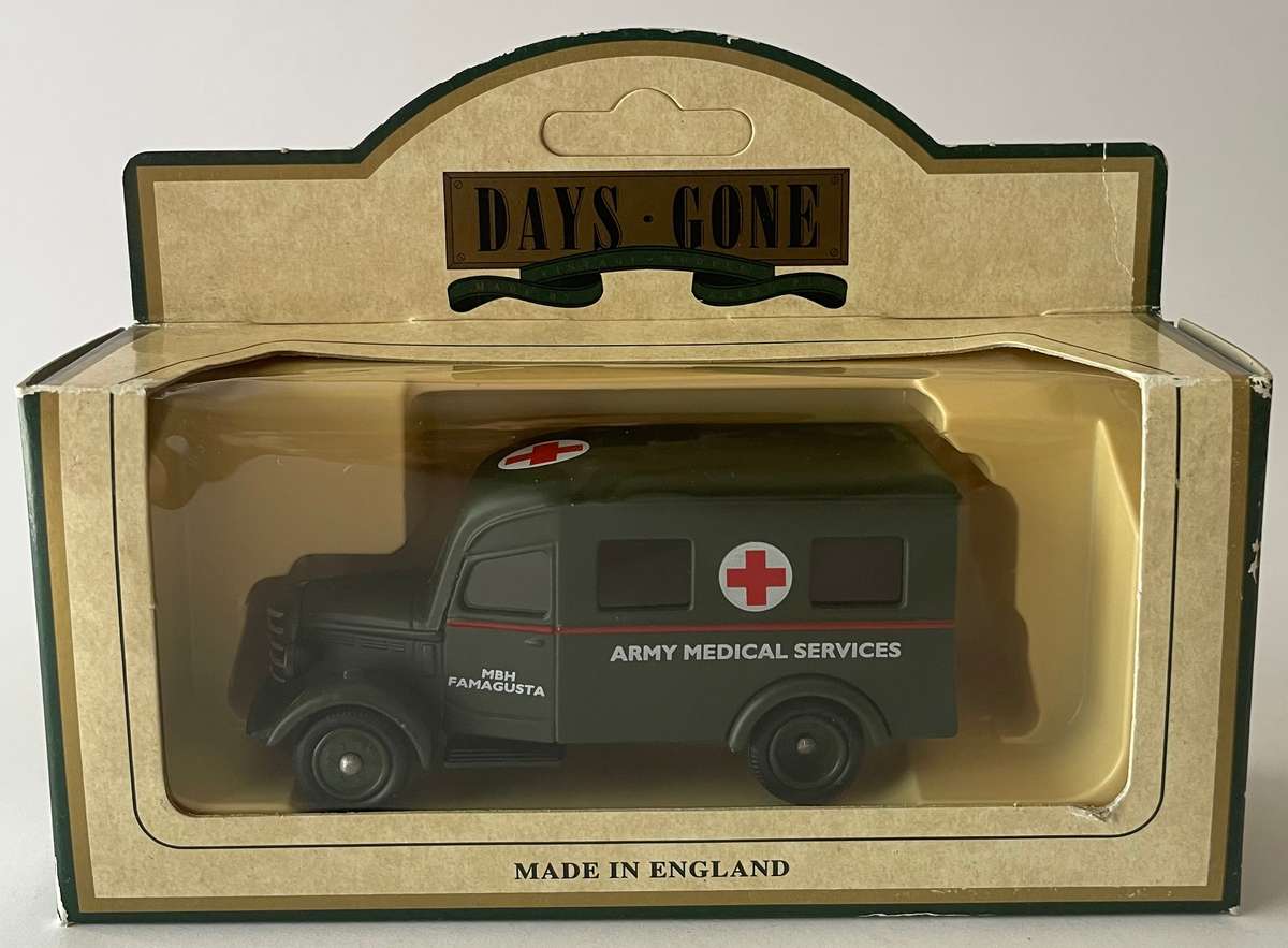 Pair of Lledo days gone die cast models (1934 Chevrolet van and a 1950 Bedford Ambulance)