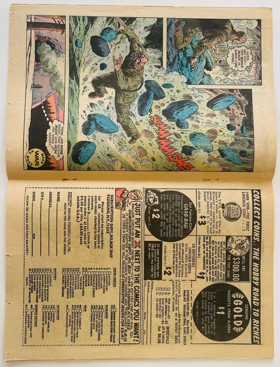 DC Comics Our army at war featuring SGT Rock issue 253 Published January 1973