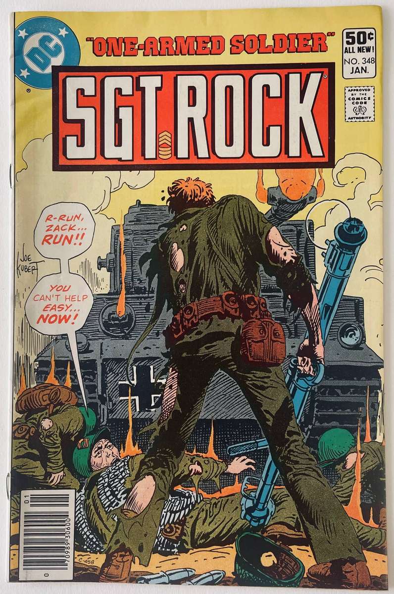 DC Comics SGT Rock issue 348 Published January 1981