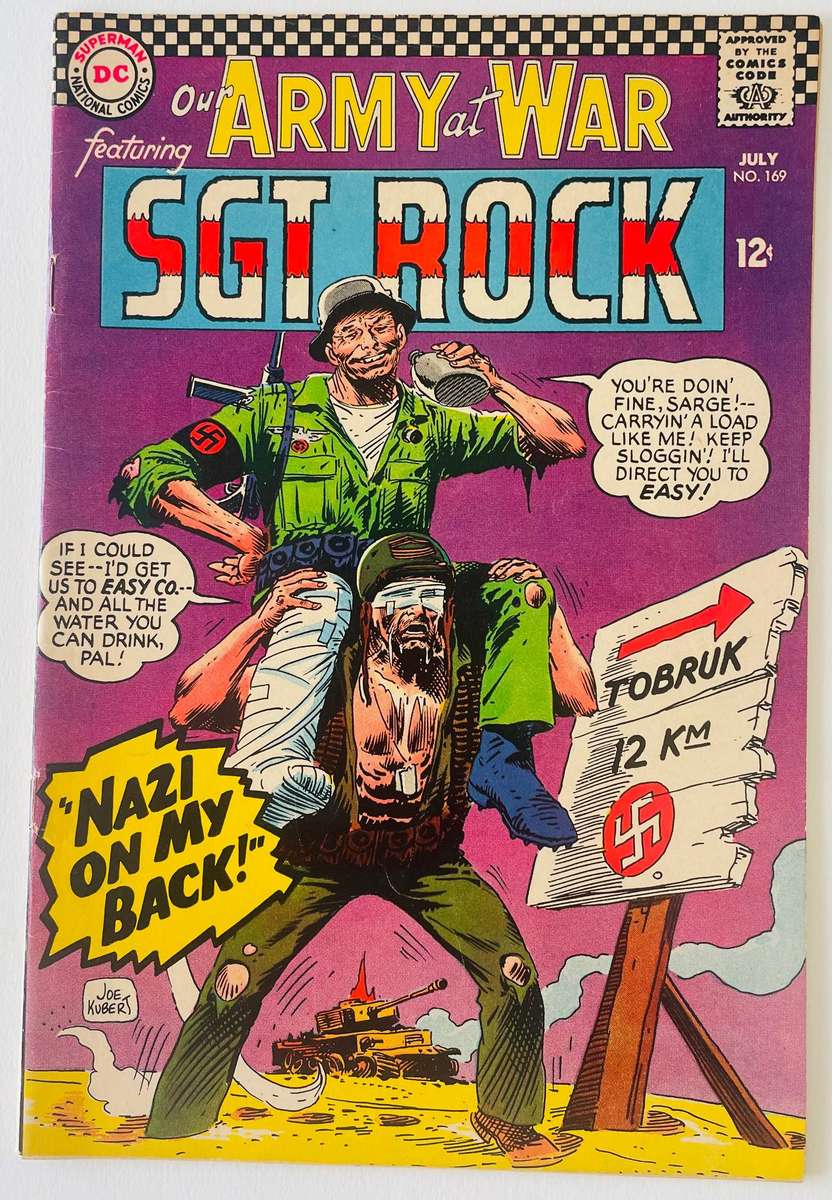 DC Comics Our Army at war featuring SGT Rock issue 169 published July 1966