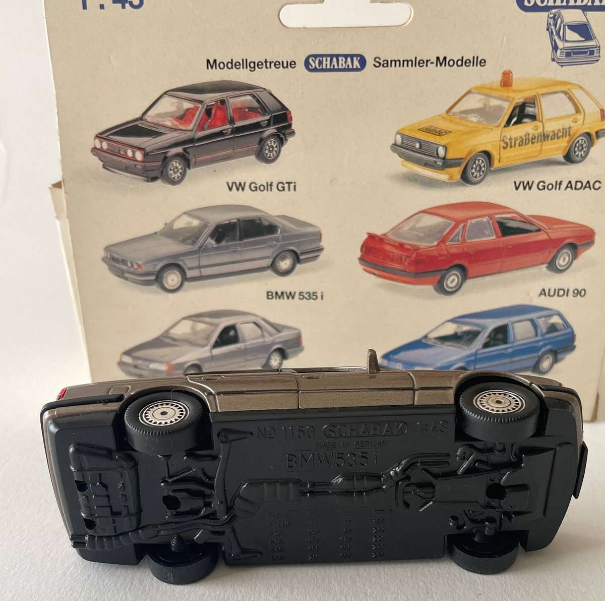 Rare Schabak 1:43 scale BMW 535i dir cast model