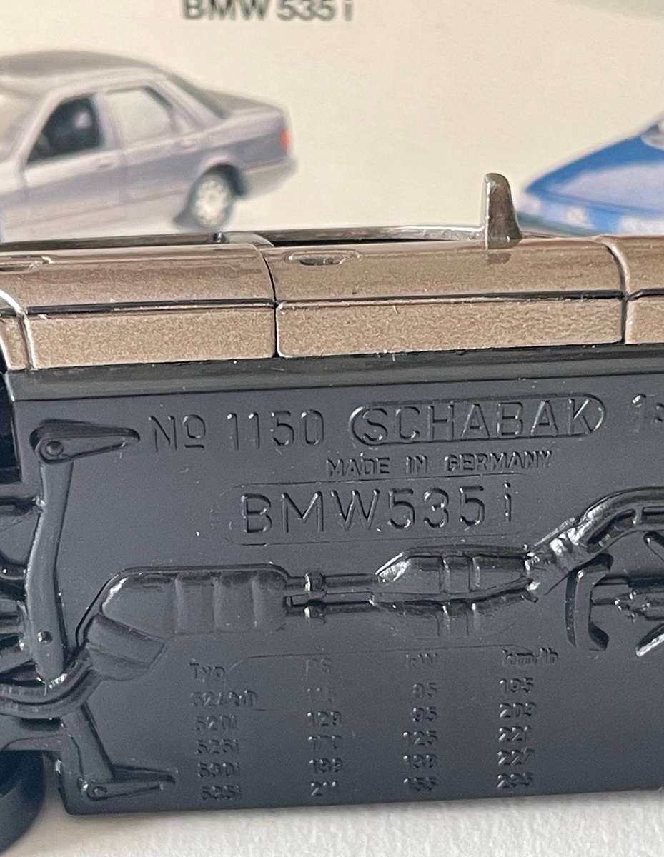 Rare Schabak 1:43 scale BMW 535i dir cast model