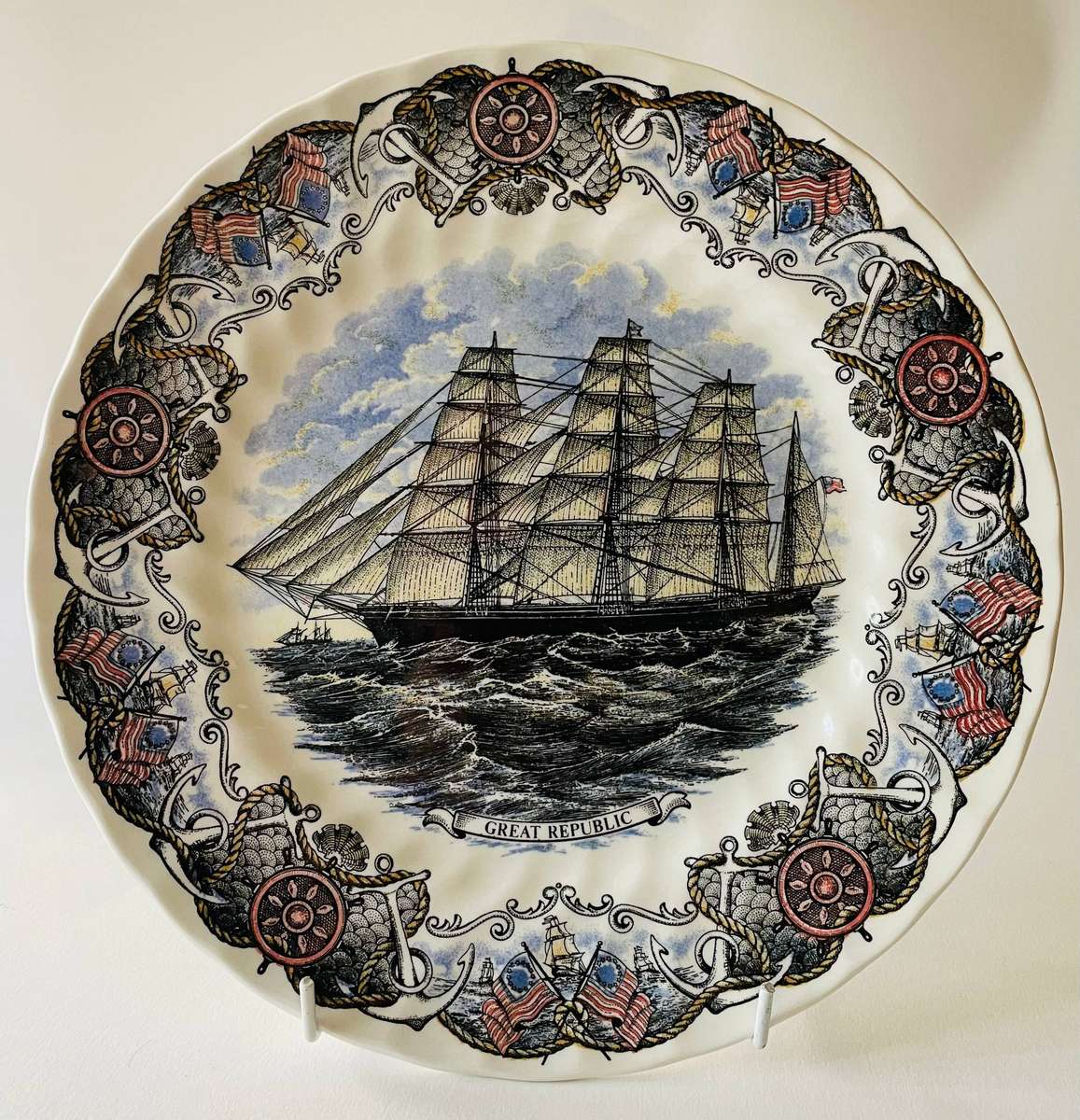 Currier and Ives Great Republic Plate by Churchill