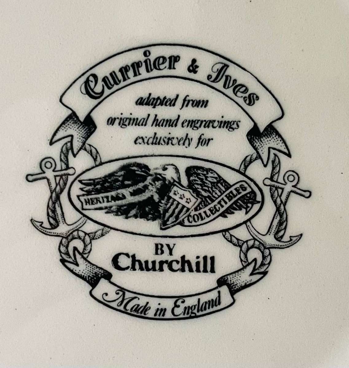 Currier and Ives Great Republic Plate by Churchill