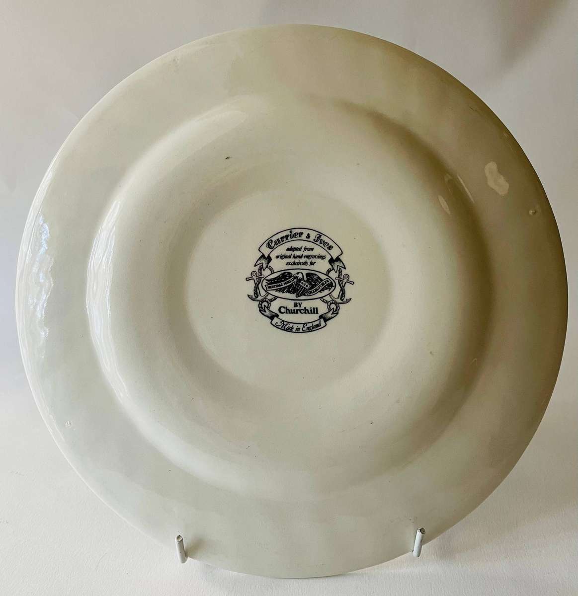 Currier and Ives Theoxena Plate by Churchill