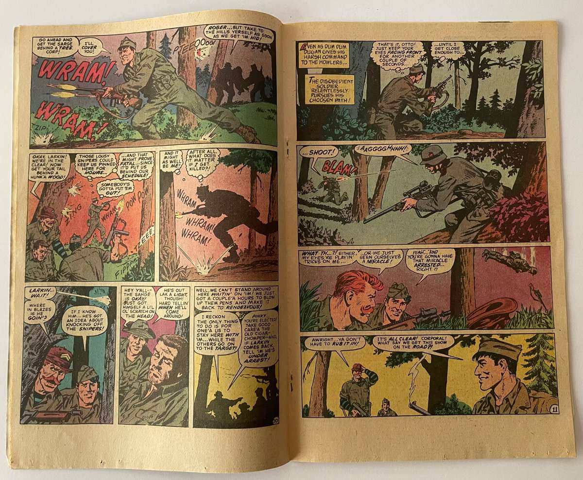 Marvel comics Blazing battle action with SGT. FURY and his howling commandos #159 August 1980