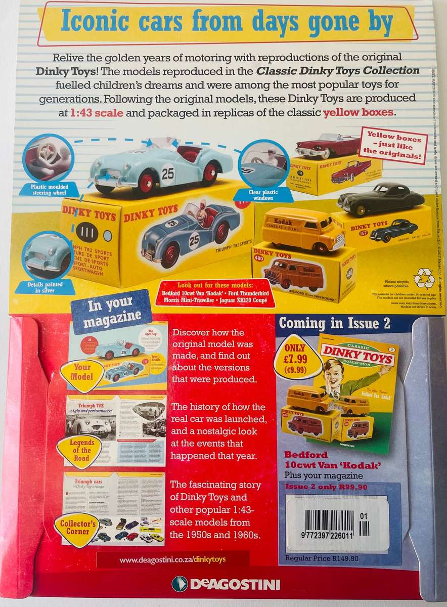Dinky Toys Triumph TR2 die cast model 1:43 scale
