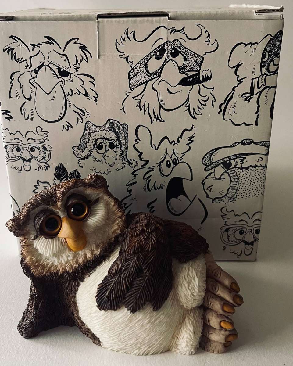 Hoots Family figurine by Keith Sandulak Hazy Hoot