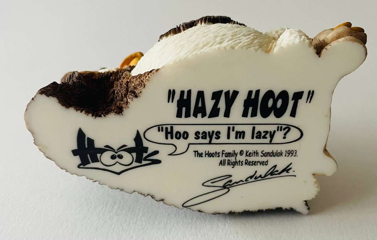Hoots Family figurine by Keith Sandulak Hazy Hoot