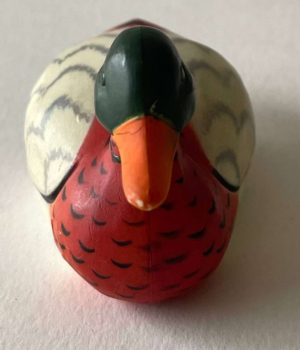 3 Enesco resin duck figurines made in Hong Kong