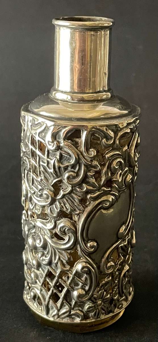 Victorian era sterling silver perfume and scent bottle