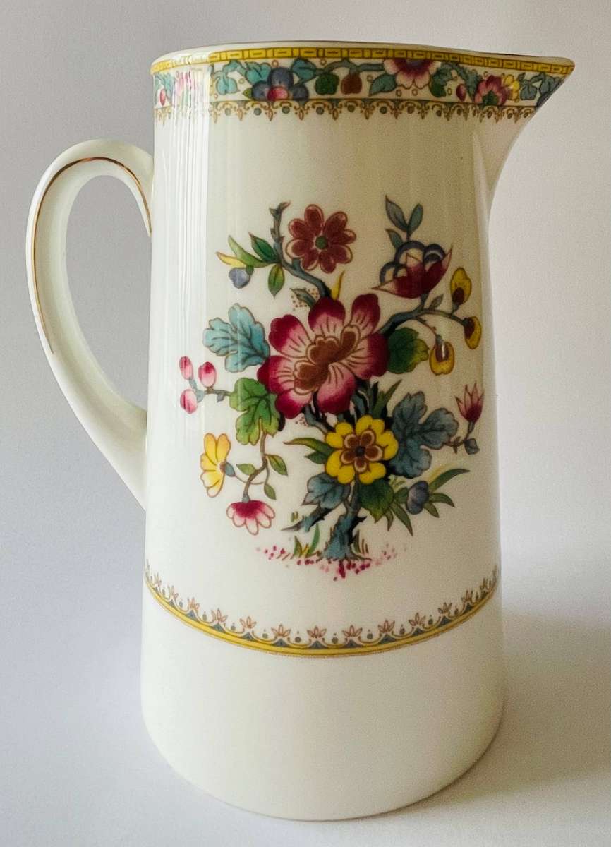 Coalport pitcher in the Ming Rose pattern