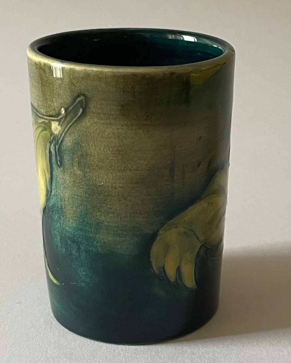 Moorcroft small tumbler/vase in the hibiscus pattern