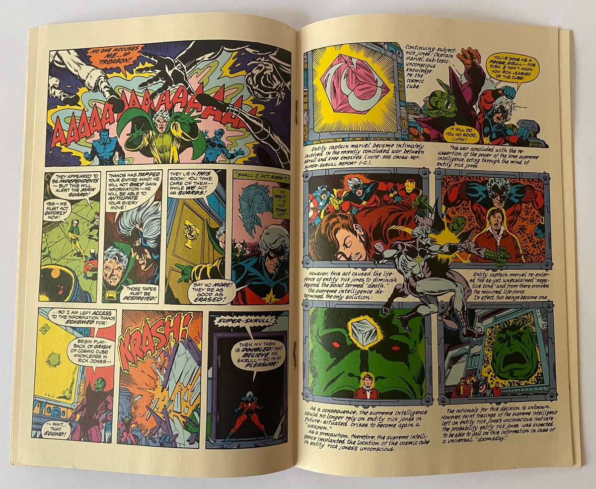 Marvel Comics Captain Marvel Book 2 September 1990 with artwork by Jim Starlin