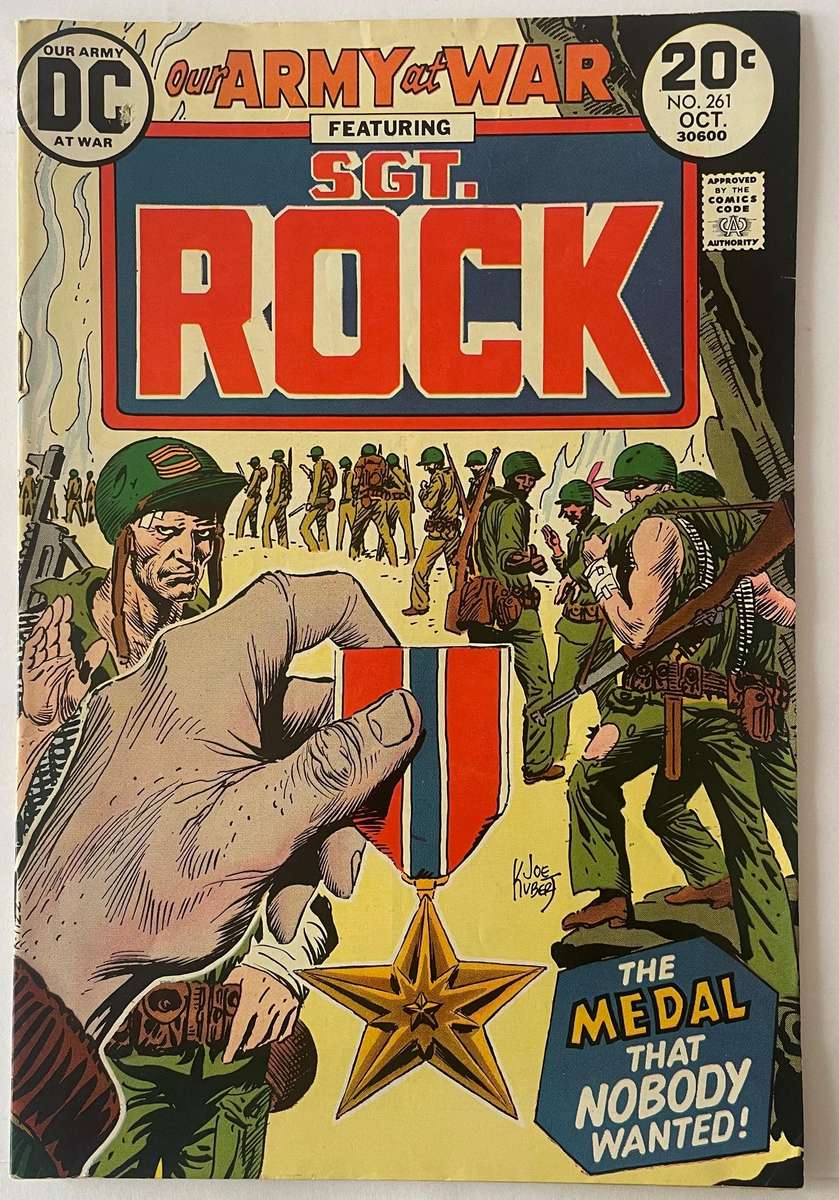 DC Comic Our army at war SGT. Rock #261 The medal nobody wanted. October 1973