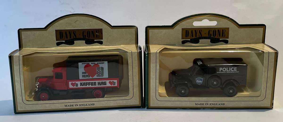 A pair of Lledo days gone die cast models