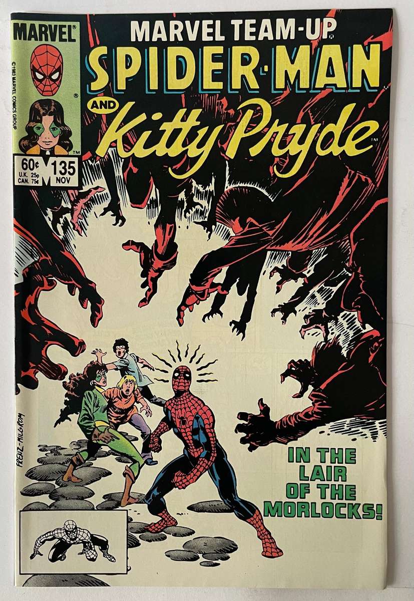 Marvel comics team up Spider-Man and Kitty Pryde book #135 November 1983