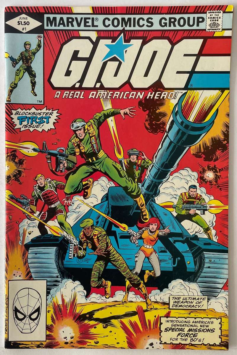 A real rare find Marvel comics G.I.Joe book#1 from June 1982