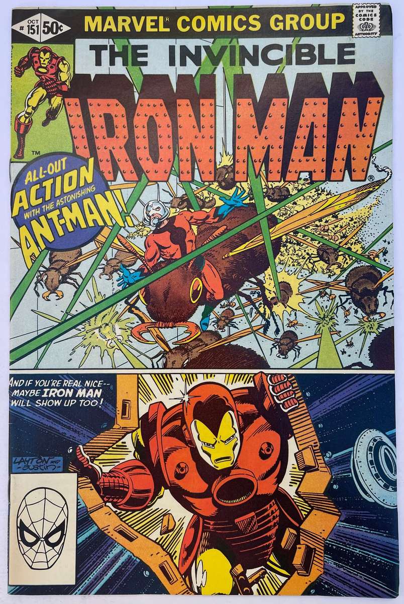 Marvel comics The Invincible Iorn-man # 151 from October 1981 (featuring ant-man)