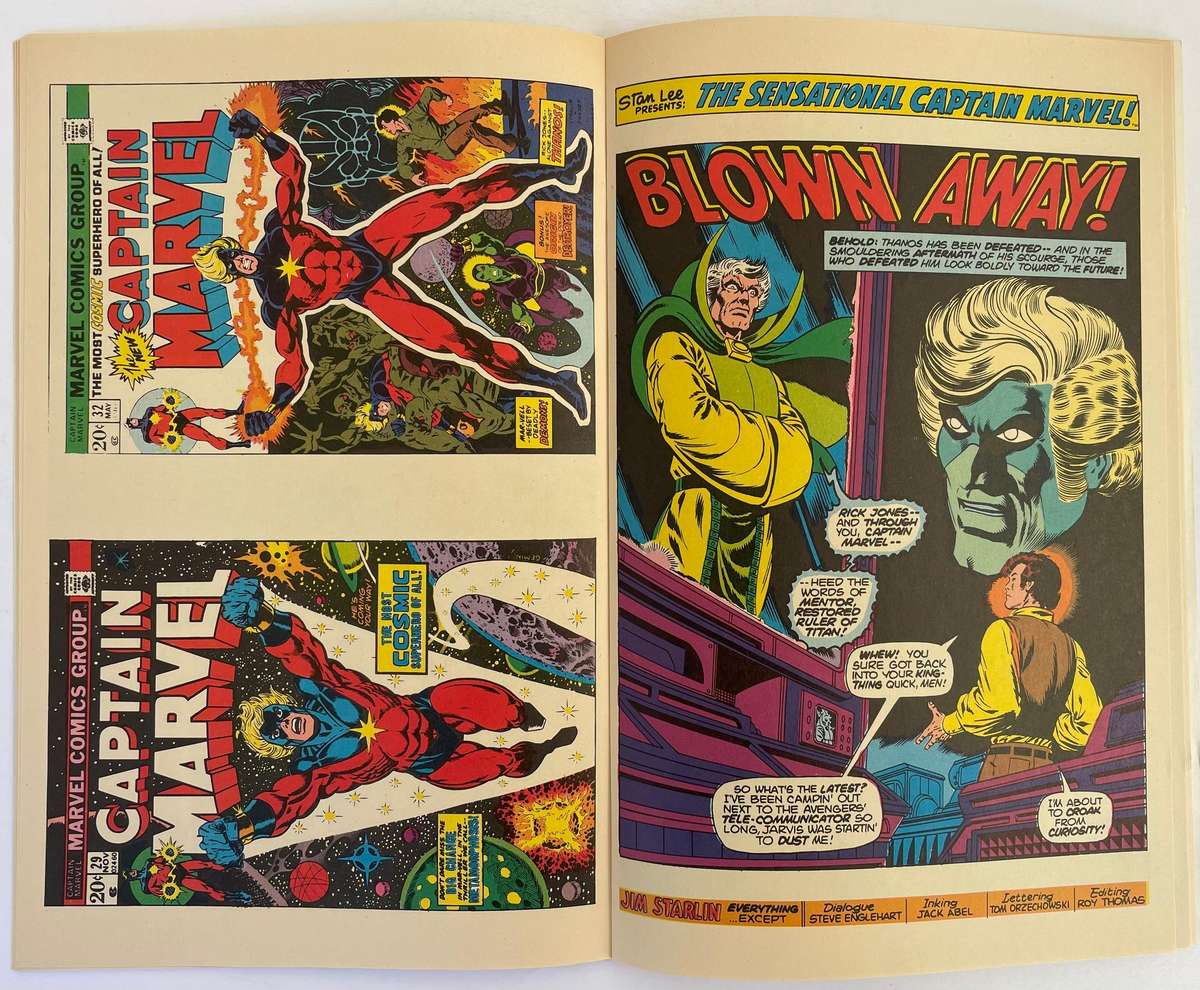 Marvel Comics Life of Captain Marvel book#5 from December 1985 cover art by Jim Stalin