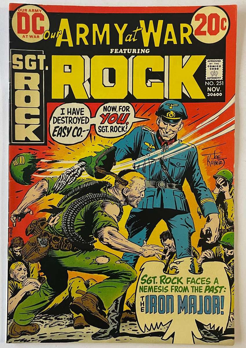 DC Comics Our Army at War Sgt Rock Book #251 November 1972
