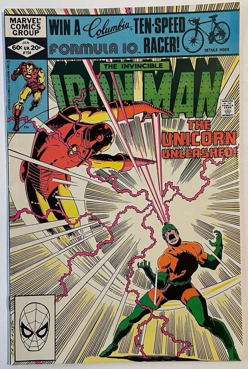 Marvel Comics The Invincible Iorn-Man book # 154 from January 1982