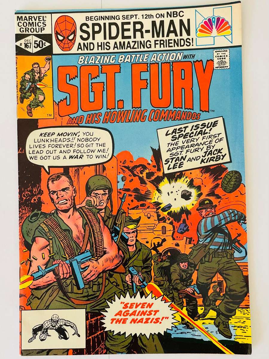 Marvel Comics SGT Fury and the howling commandos Final issue December 1981 #167