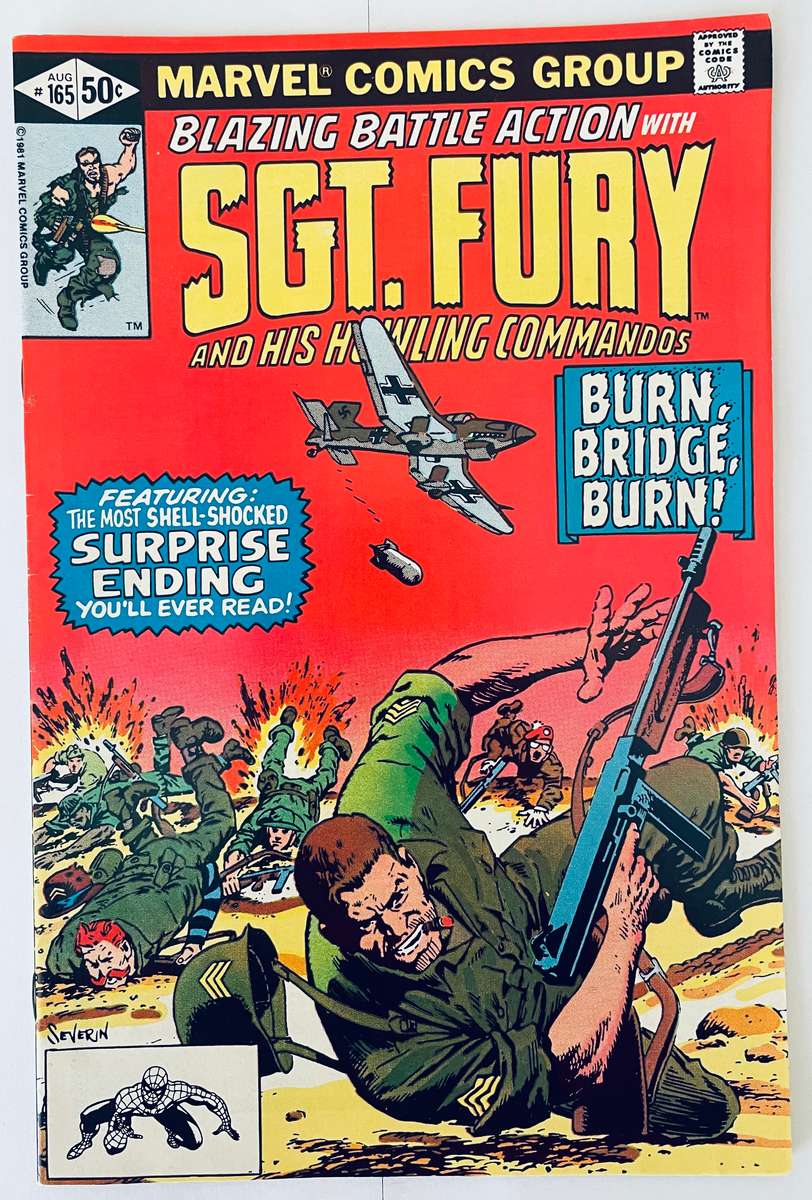 Marvel Comics SGT. Fury and his howling commandos book#165 from August 1981