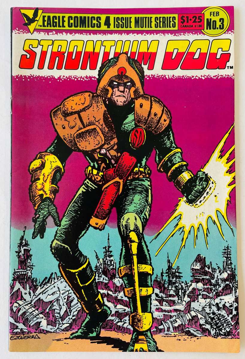 Eagle comics Strontium Dog book number 3 in a 4 issue series from February 1986