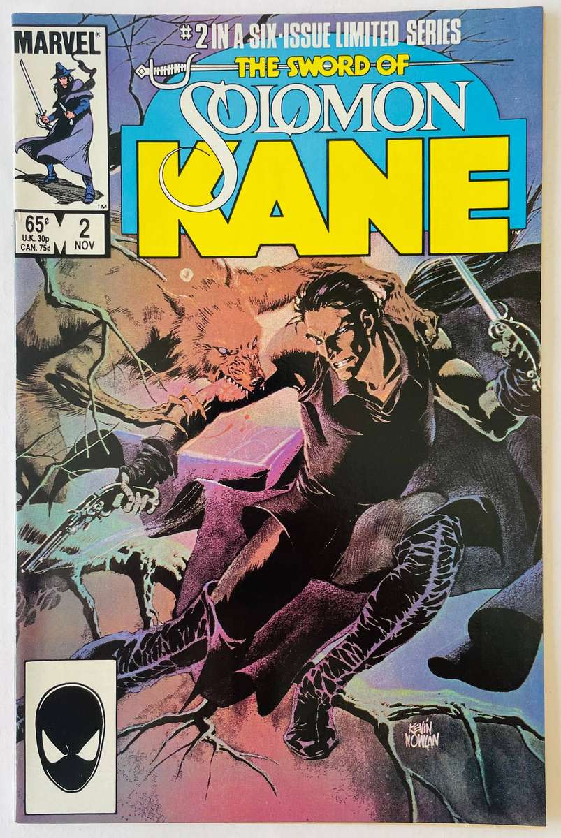 Marvel comics The sword of Solomon Kane book number 2 in a 6 issue series from November 1985