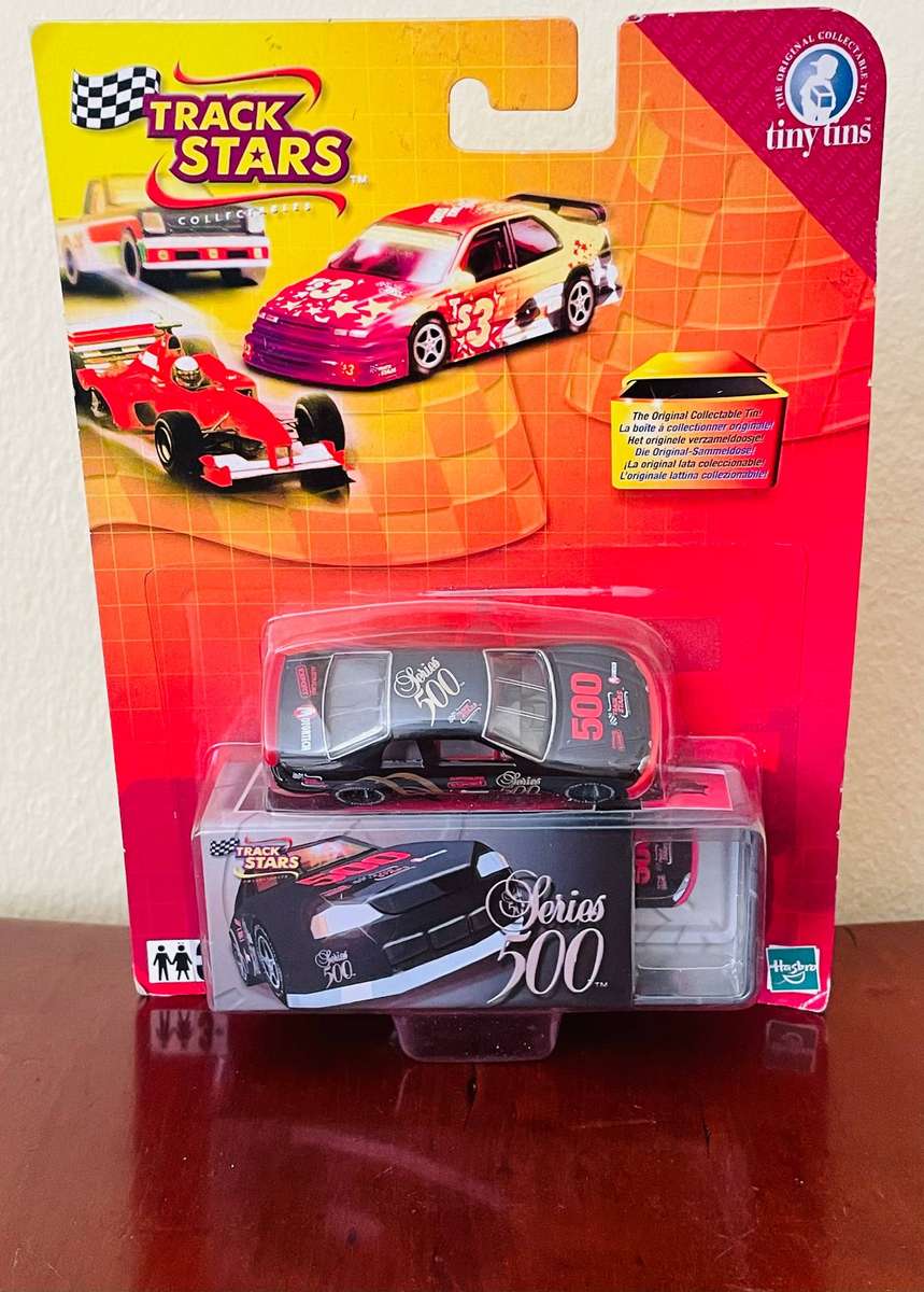 Hasbro 2002 tiny tins track starts series 500 die cast car in original packaging