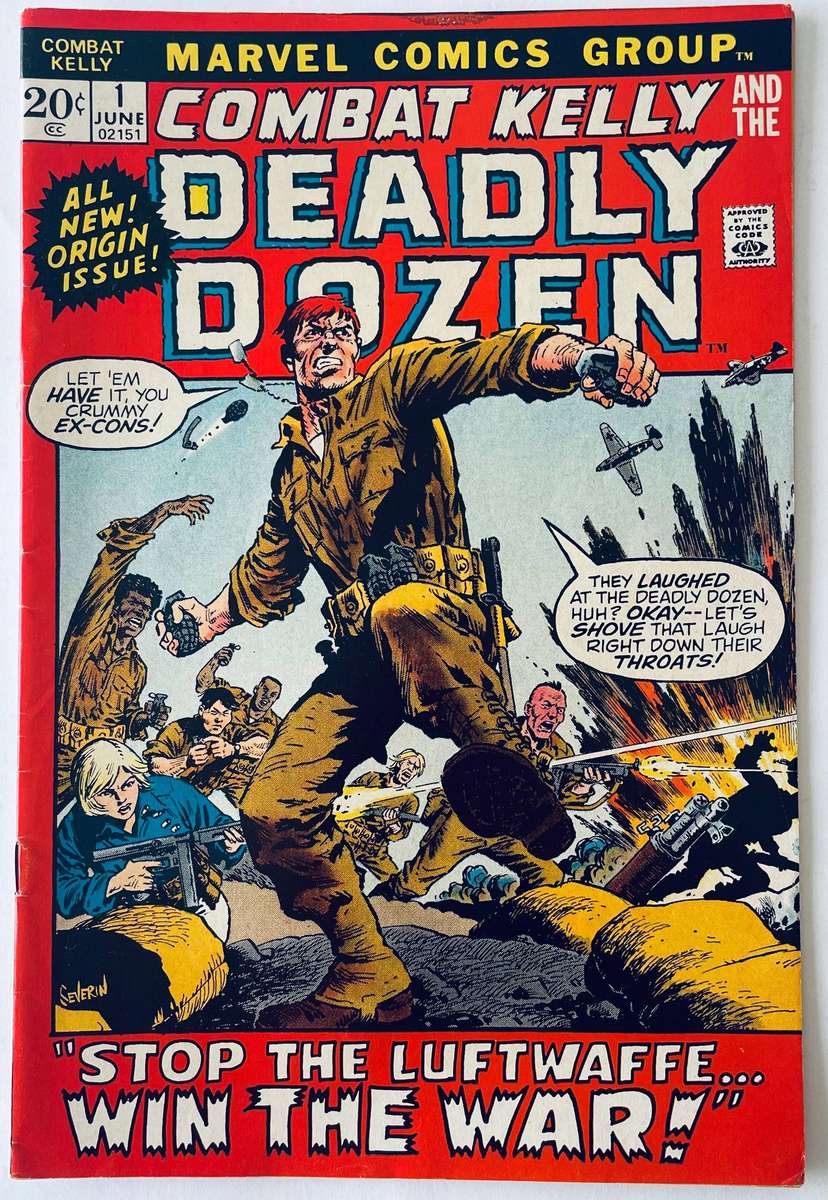 Marvel comics Combat Kelly And the deadly dozen issue #1 published June 1972