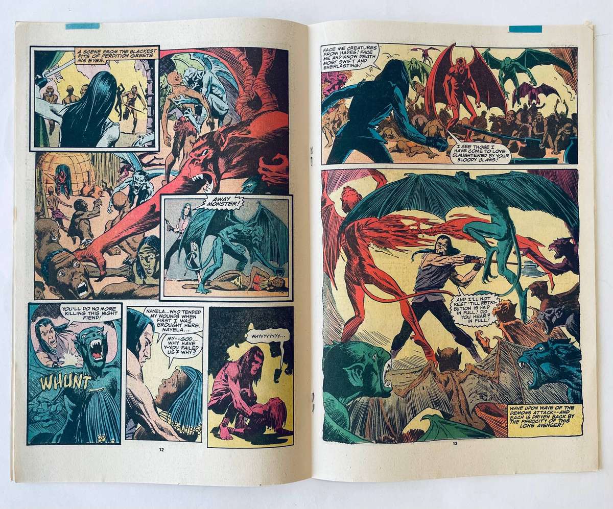 Marvel Comics The sword of Solomon Kane issue 6 the last in the series published in July 1986