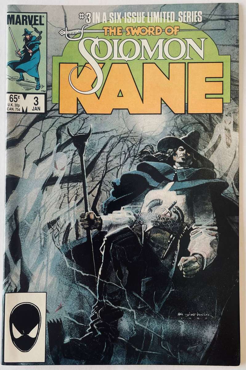 Marvel comics The Sword of Solomon Kane #3 in a 6 issue limited series published in January 1986