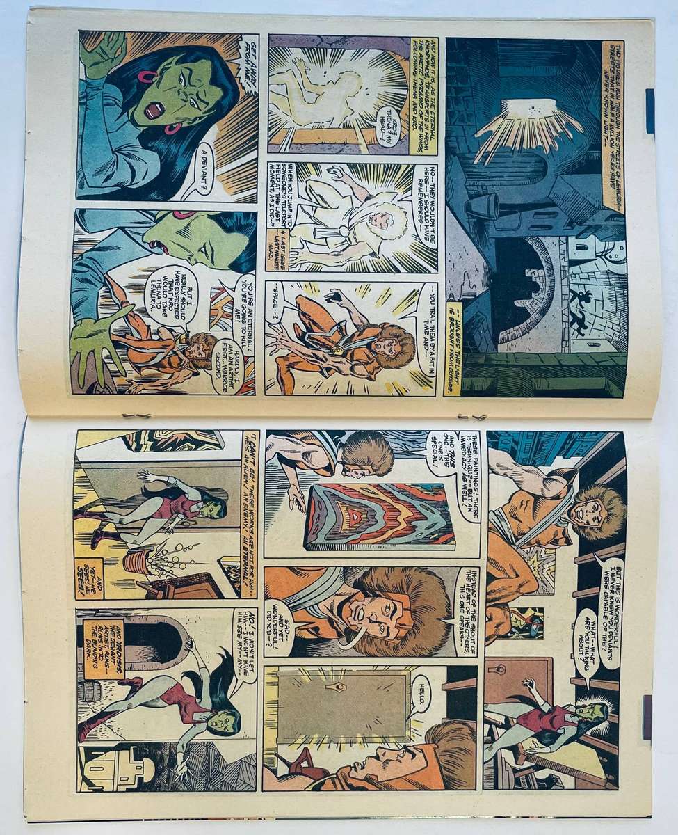 Marvel comics The Eternals issue number 7 out of a 12 issue series published in April 1986