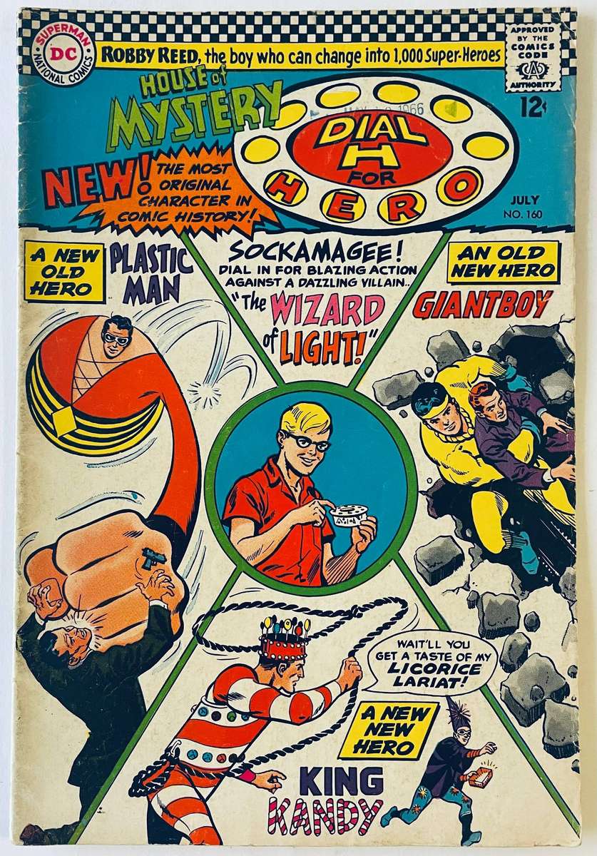DC comics House of Mystery Dial H for hero issue 160 a rare key issue published in July 1966