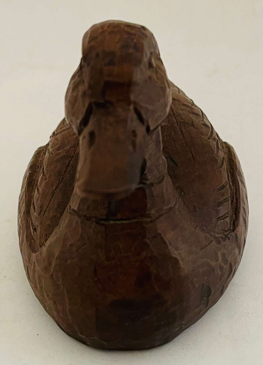 Red Mill wooden Duck figurine signed piece